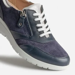FRANCE ARNO Baskets^Tennis cuir MARINE