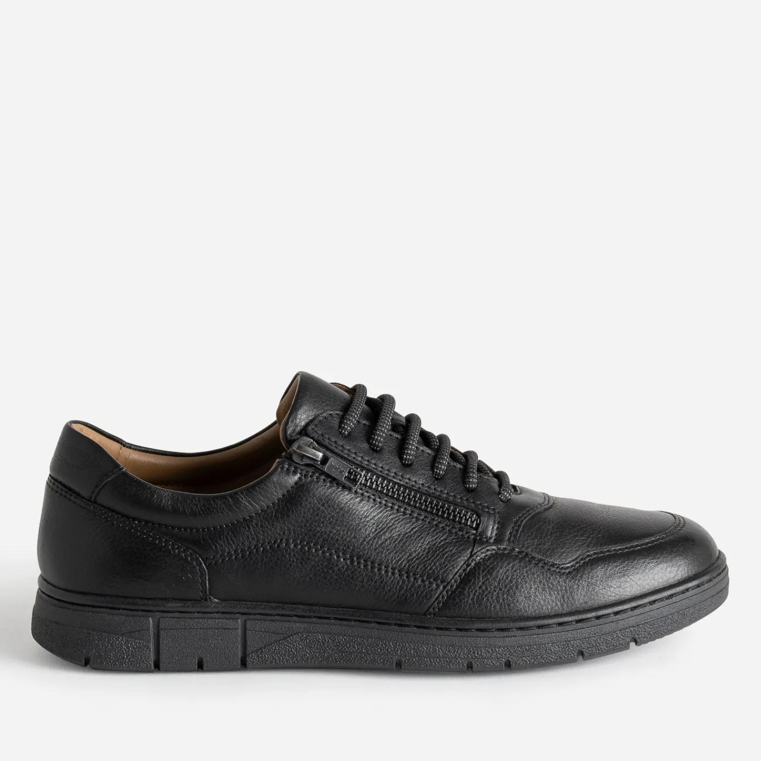 FRANCE ARNO Chaussures De Ville^Tennis en cuir NOIR