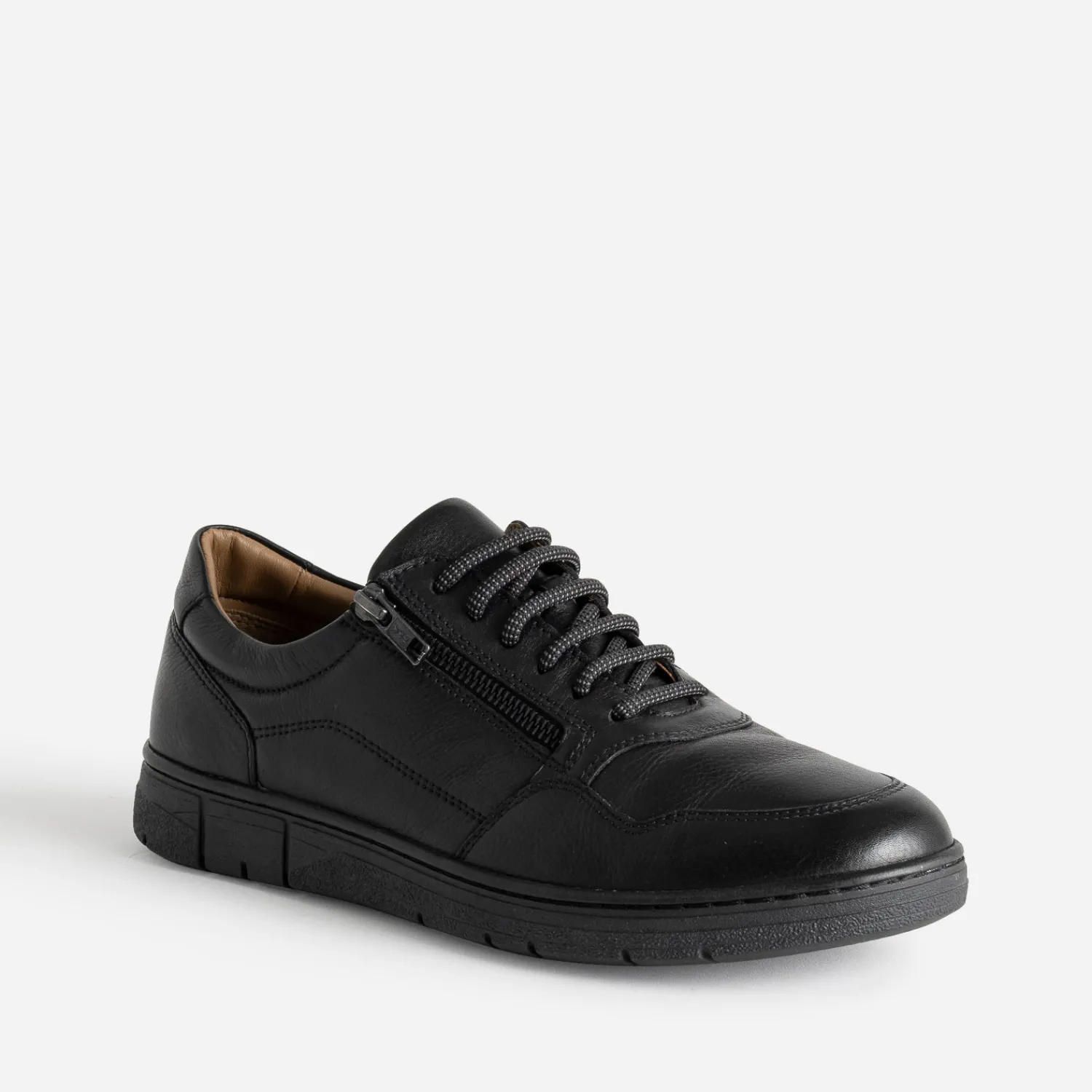 FRANCE ARNO Chaussures De Ville^Tennis en cuir NOIR