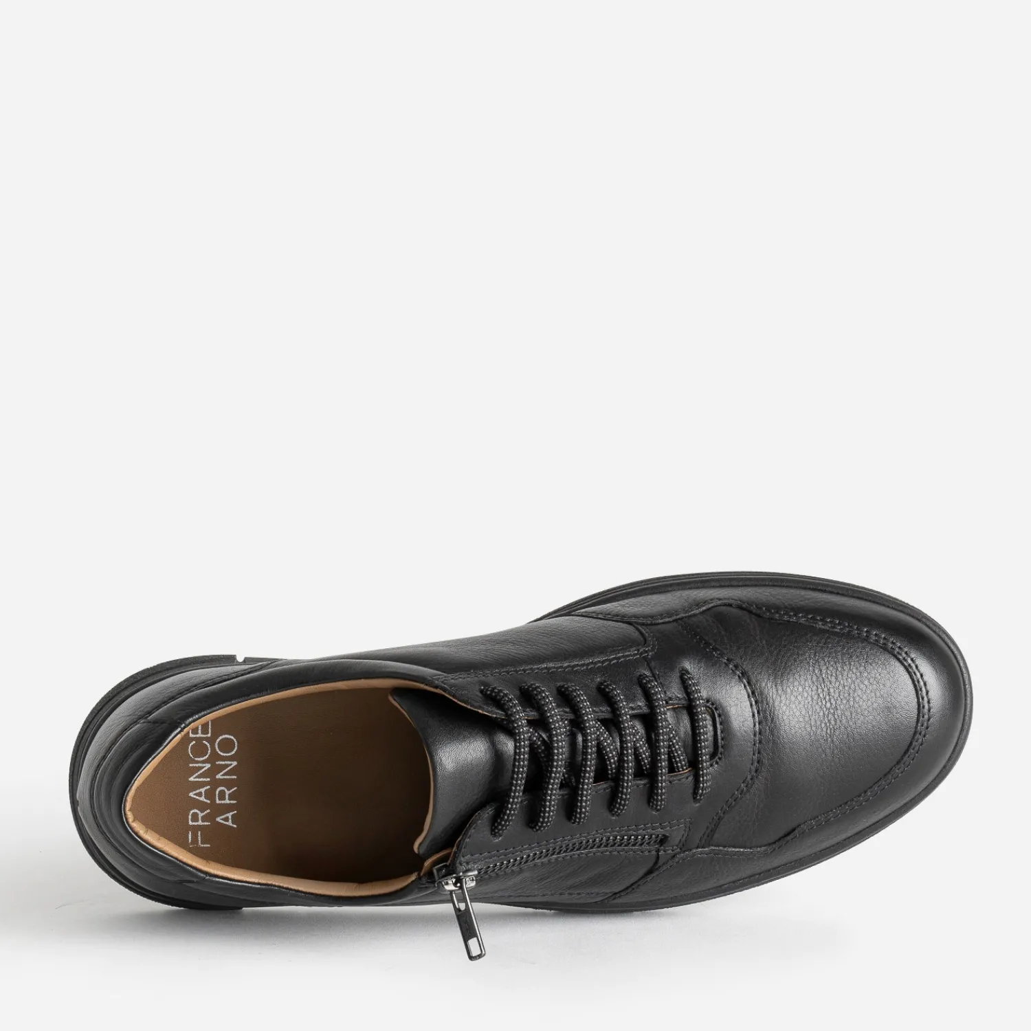 FRANCE ARNO Chaussures De Ville^Tennis en cuir NOIR