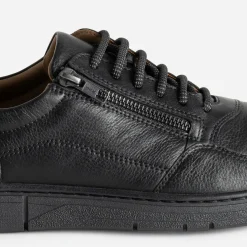 FRANCE ARNO Chaussures De Ville^Tennis en cuir NOIR