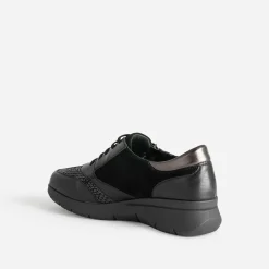 FRANCE ARNO Baskets^Tennis e en cuir NOIR