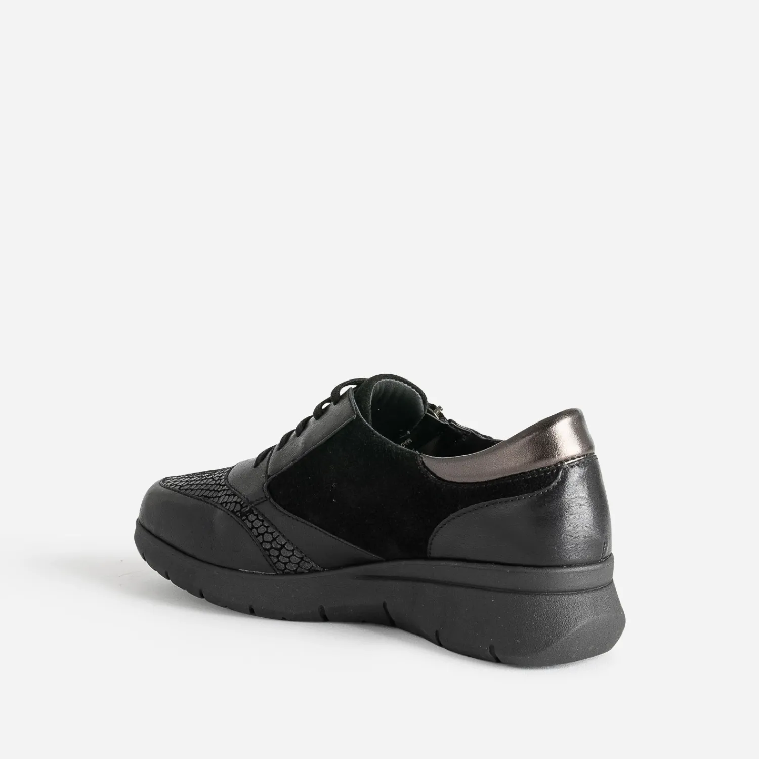 FRANCE ARNO Baskets^Tennis e en cuir NOIR