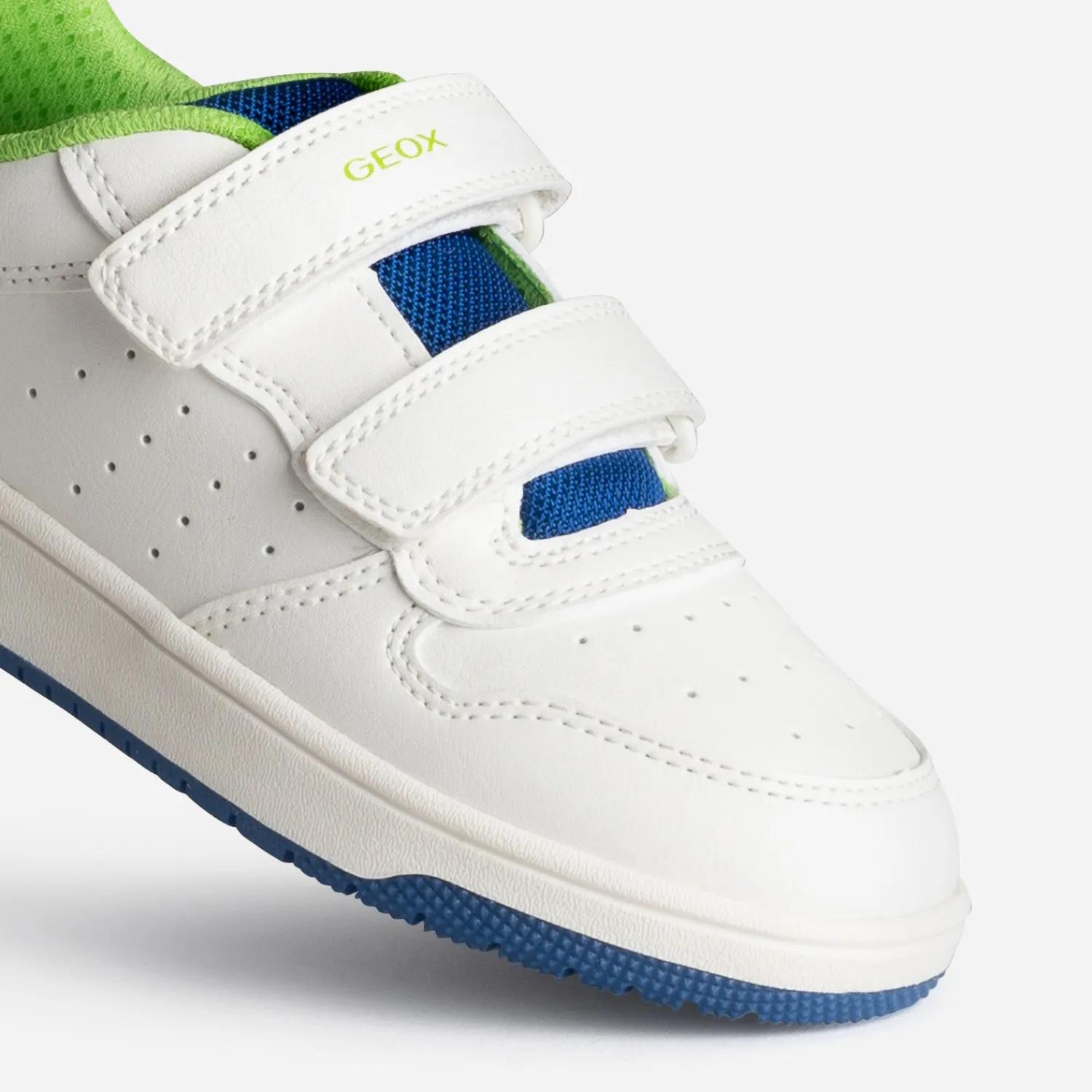 GEOX Baskets^Tennis he, bleue, verte BLANC