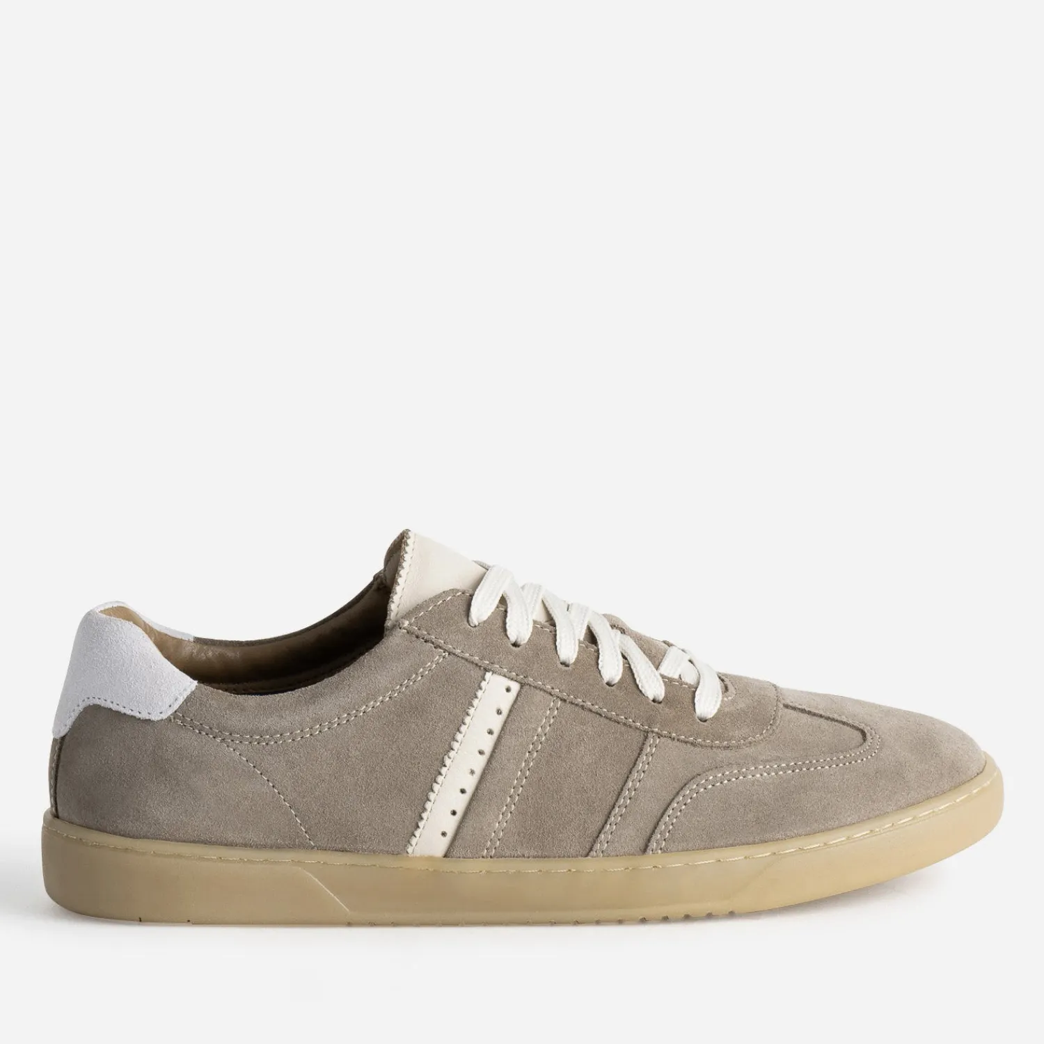 Eram Baskets/Tennis^Tennis homme cuir velours TAUPE