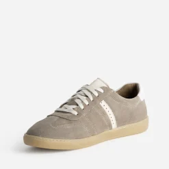 Eram Baskets/Tennis^Tennis homme cuir velours TAUPE