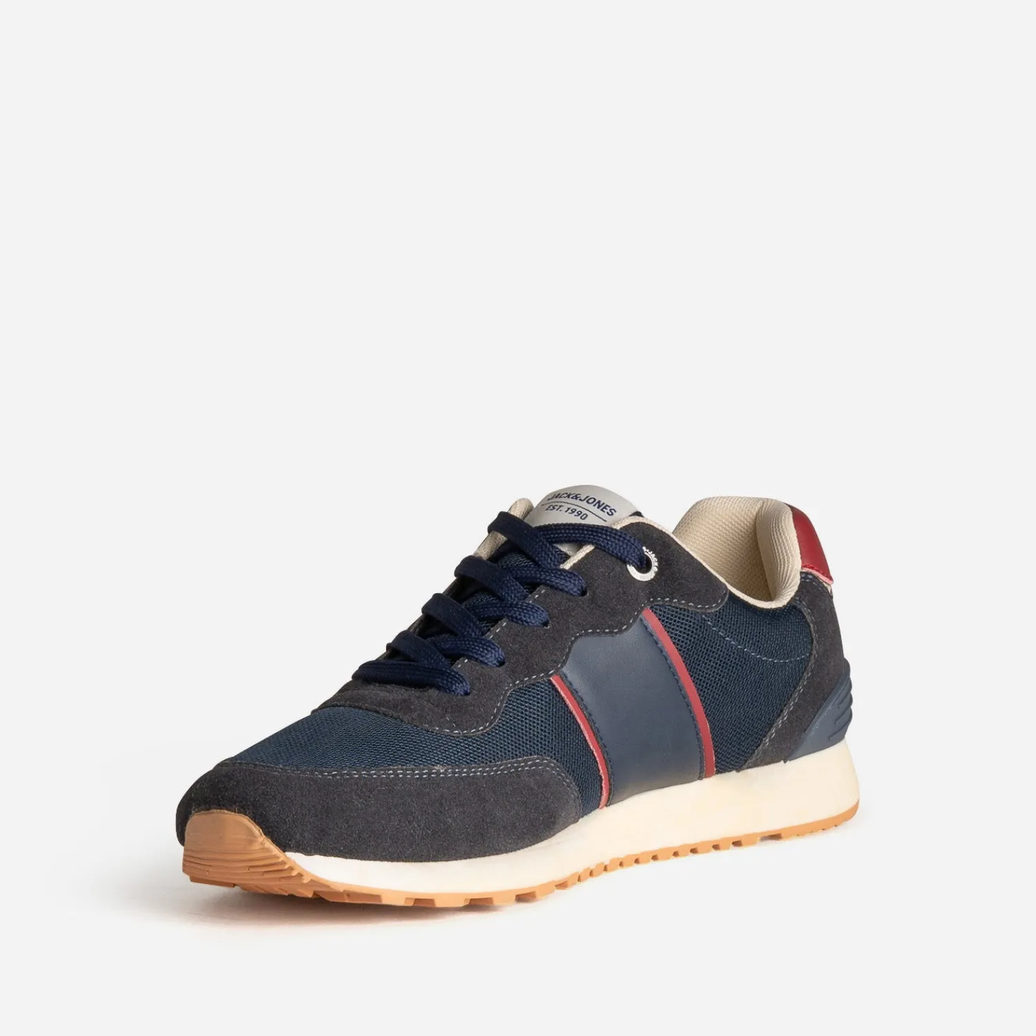 Jack & Jones Baskets/Tennis^Tennis JACK&JONES bleu et bordeaux MARINE