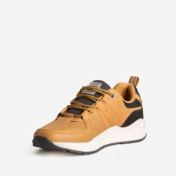 Jack & Jones Baskets/Tennis^Tennis JACK&JONES bi-matière CAMEL