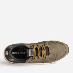 Jack & Jones Baskets/Tennis^Tennis JACK&JONES bi-matière KAKI