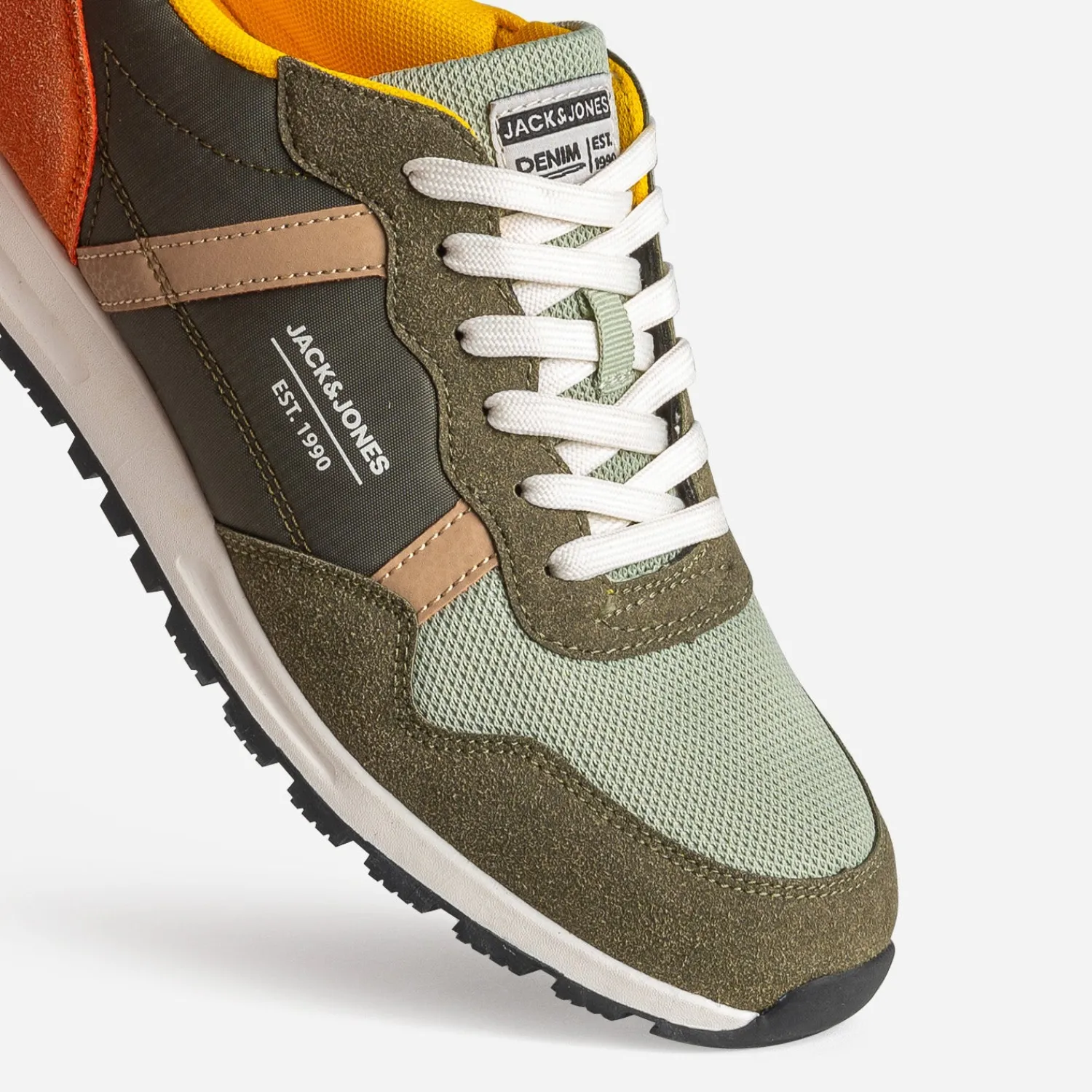 Jack & Jones Baskets/Tennis^Tennis JACK&JONES , vert amande, jaune KAKI