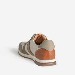 Eram Baskets/Tennis^Tennis et marron bi-matière KAKI