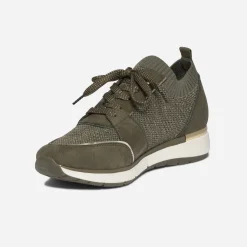 Eram Baskets^Tennis tricotée KAKI