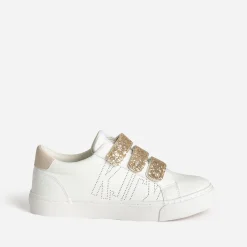 Kaporal Baskets^Tennis he scratchs dorés BLANC