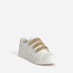 Kaporal Baskets^Tennis he scratchs dorés BLANC