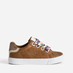 Kaporal Baskets^Tennis camel avec lacets ruban COGNAC