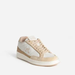 Le Coq Sportif Baskets^Tennis beige cuir BLANC