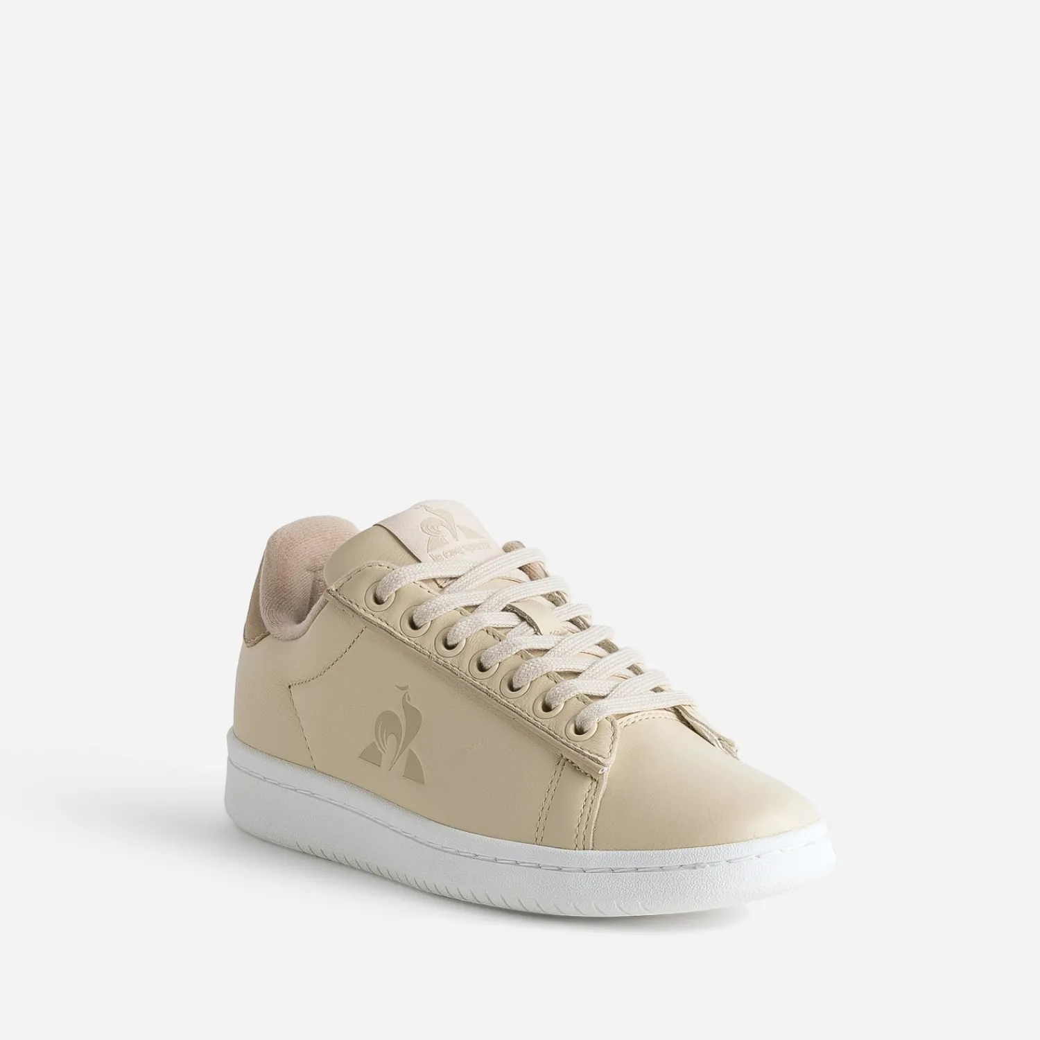 Le Coq Sportif Baskets^Tennis beige en cuir ROSE