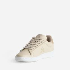 Le Coq Sportif Baskets^Tennis beige en cuir ROSE