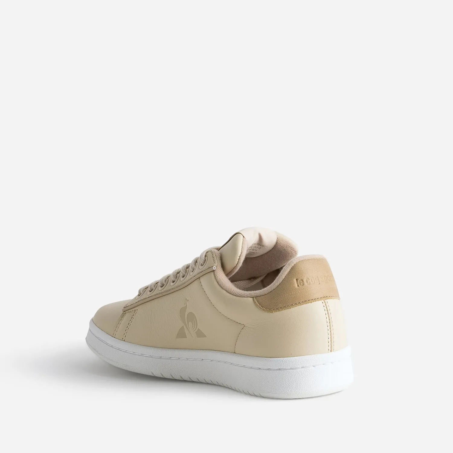Le Coq Sportif Baskets^Tennis beige en cuir ROSE