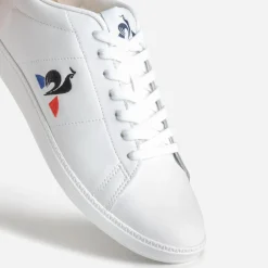 Le Coq Sportif Baskets/Tennis^Tennis he cuir logo tricolore BLANC
