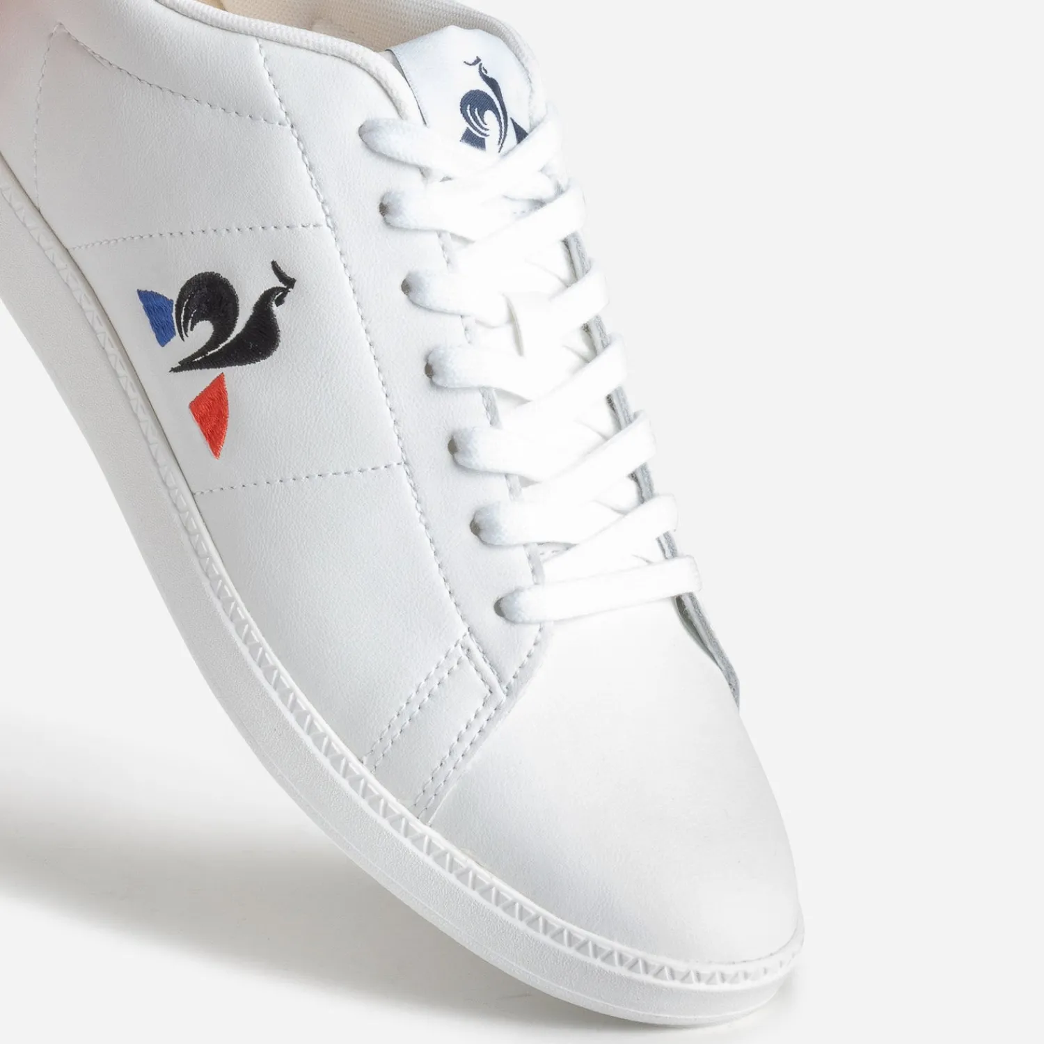 Le Coq Sportif Baskets/Tennis^Tennis he cuir logo tricolore BLANC