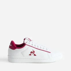 Le Coq Sportif Baskets^Tennis et bordeaux cuir BLANC