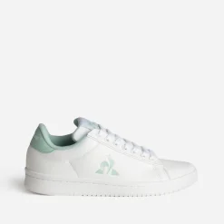 Le Coq Sportif Baskets^Tennis he et verte cuir BLANC