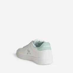 Le Coq Sportif Baskets^Tennis he et verte cuir BLANC