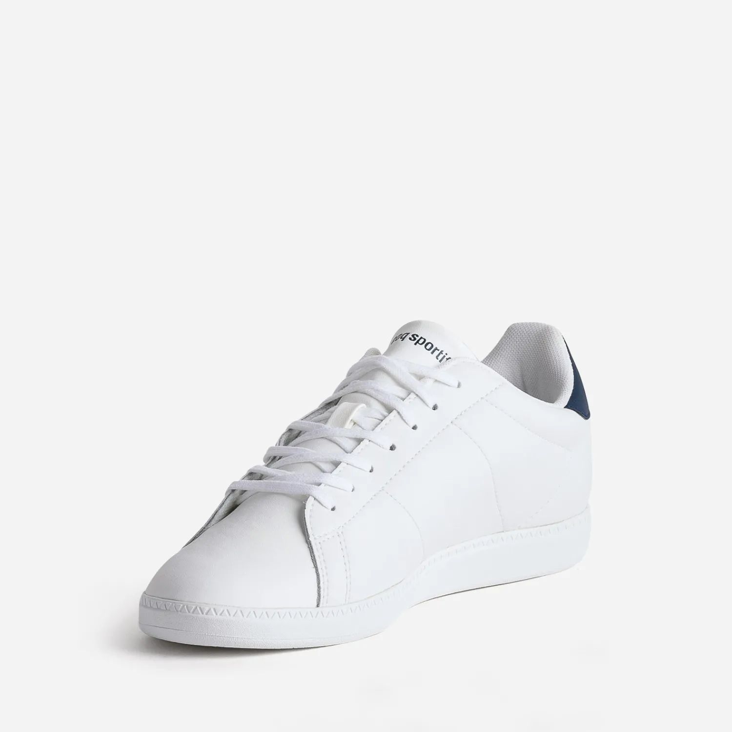 Le Coq Sportif Baskets/Tennis^Tennis he logo tricolore brodé BLANC