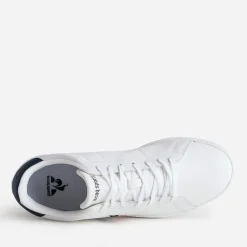 Le Coq Sportif Baskets/Tennis^Tennis he logo tricolore brodé BLANC
