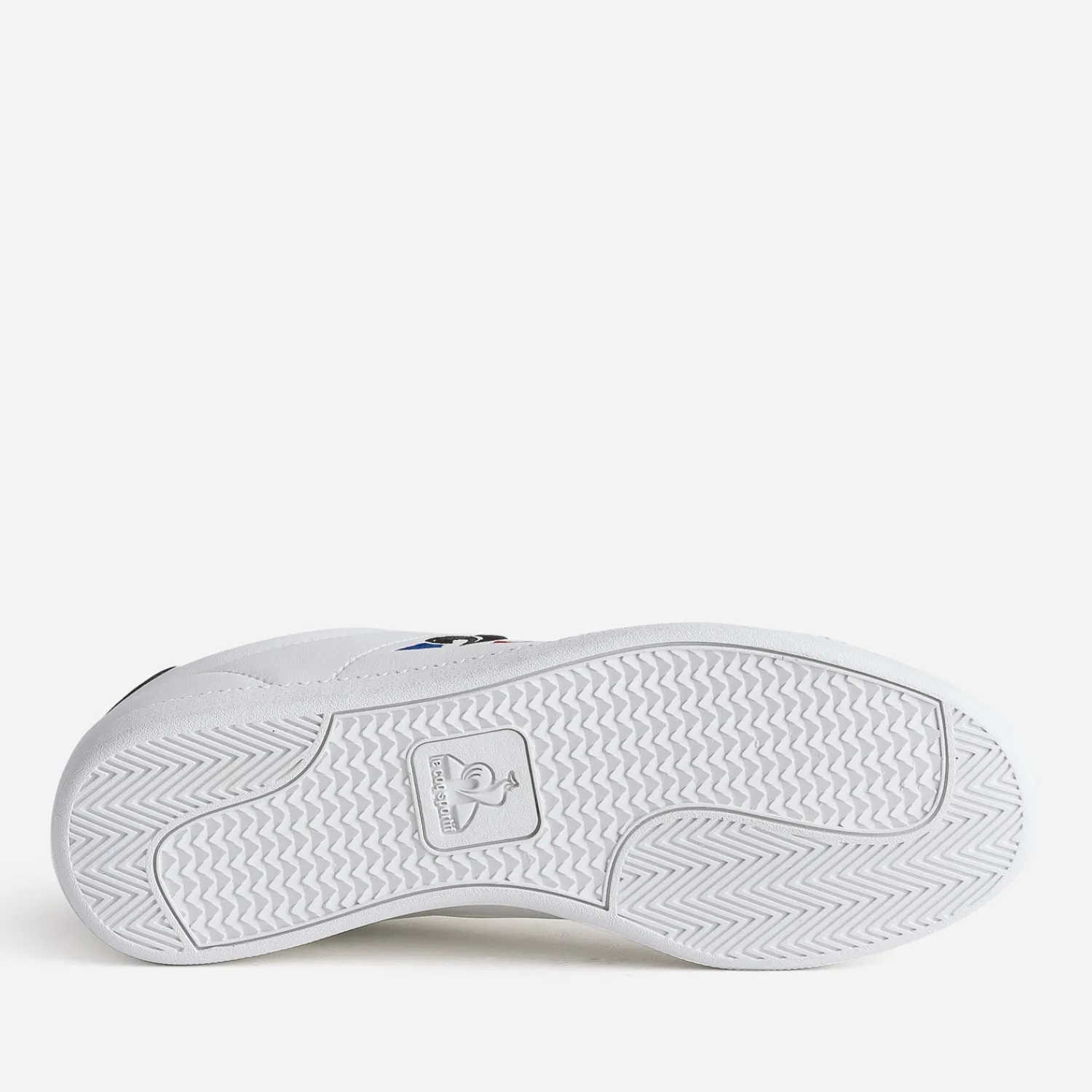 Le Coq Sportif Baskets/Tennis^Tennis he logo tricolore brodé BLANC