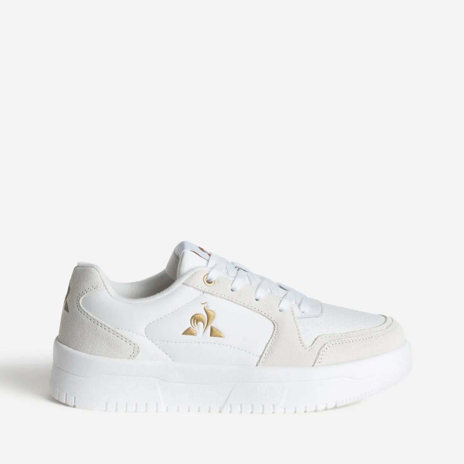 Le Coq Sportif Baskets^Tennis écrue et crème en cuir BLANC