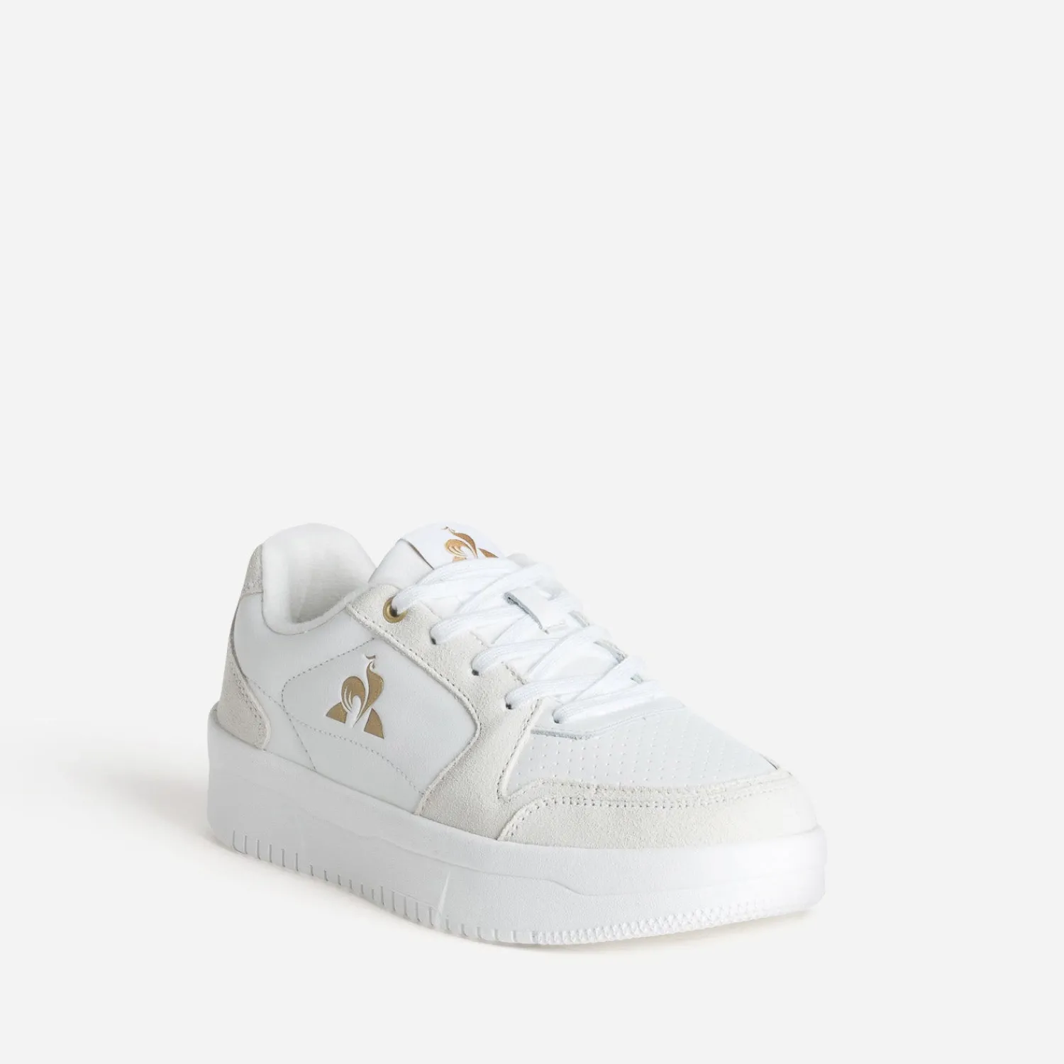 Le Coq Sportif Baskets^Tennis écrue et crème en cuir BLANC