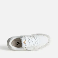 Le Coq Sportif Baskets^Tennis écrue et crème en cuir BLANC