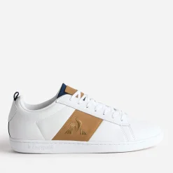 Le Coq Sportif Baskets/Tennis^Tennis en cuir et camel BLANC
