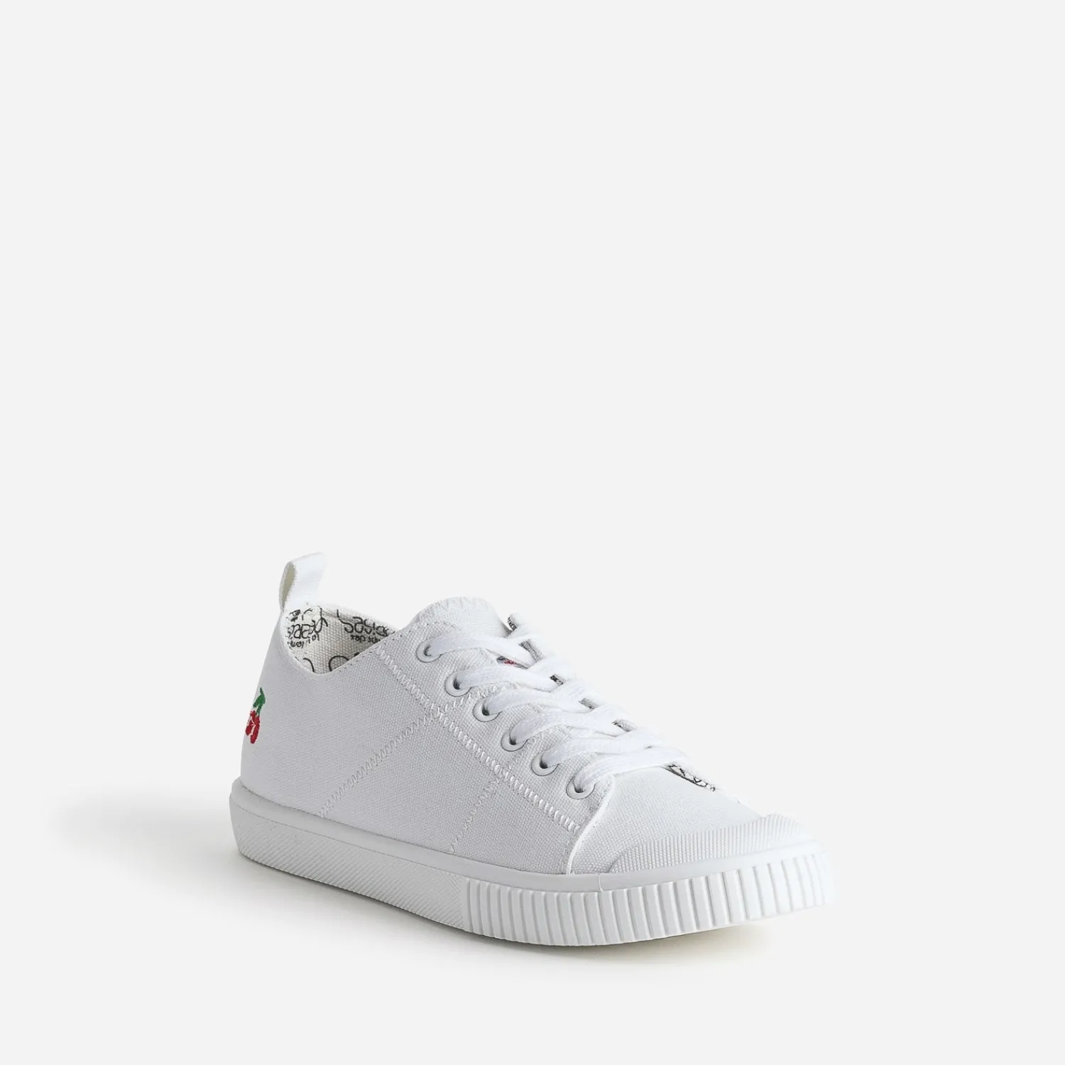 Le Temps des Cerises Baskets^Tennis he en toile BLANC