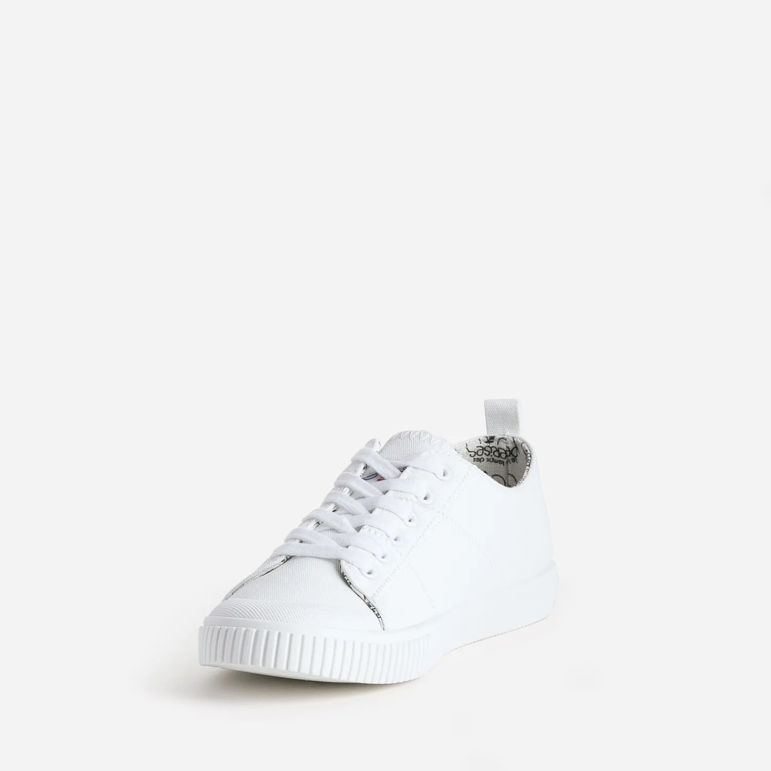 Le Temps des Cerises Baskets^Tennis he en toile BLANC
