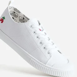 Le Temps des Cerises Baskets^Tennis he en toile BLANC