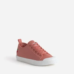 Le Temps des Cerises Baskets^Tennis corail en toile ORANGE