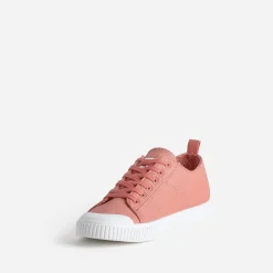 Le Temps des Cerises Baskets^Tennis corail en toile ORANGE