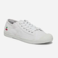 Le Temps des Cerises Baskets^Tennis he en toile BLANC