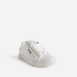 Le Temps des Cerises Baskets^Tennis he toile BLANC