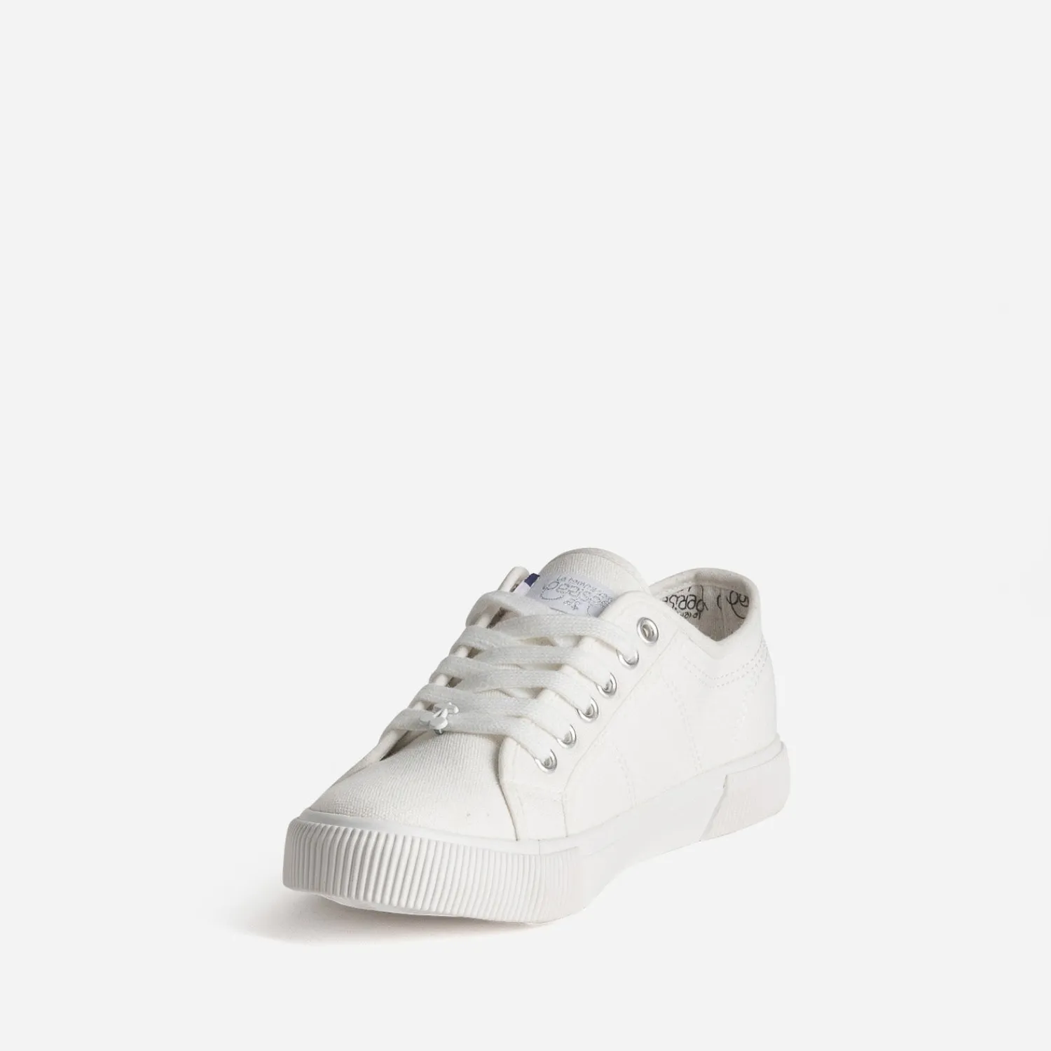 Le Temps des Cerises Baskets^Tennis he toile BLANC