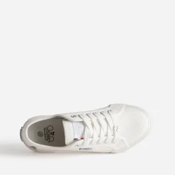 Le Temps des Cerises Baskets^Tennis he toile BLANC