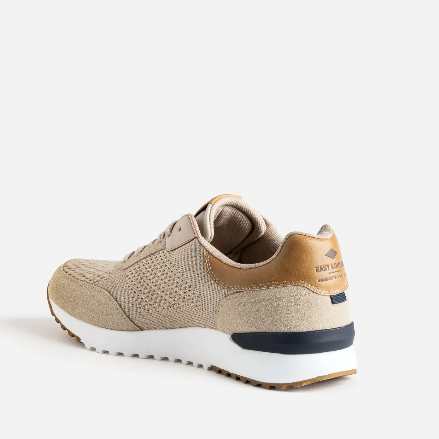 Lee Cooper Baskets/Tennis^Tennis beige en mesh détails camel TAUPE