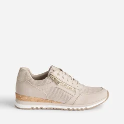 Marco Tozzi Baskets^Tennis et imprimé python BEIGE