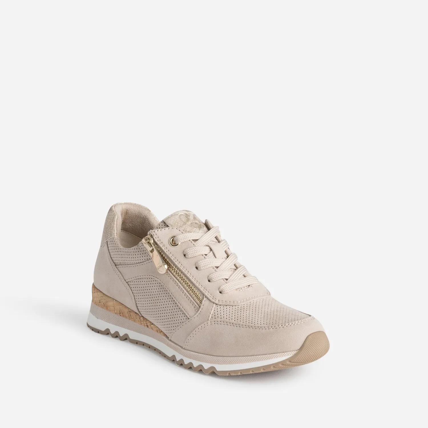 Marco Tozzi Baskets^Tennis et imprimé python BEIGE