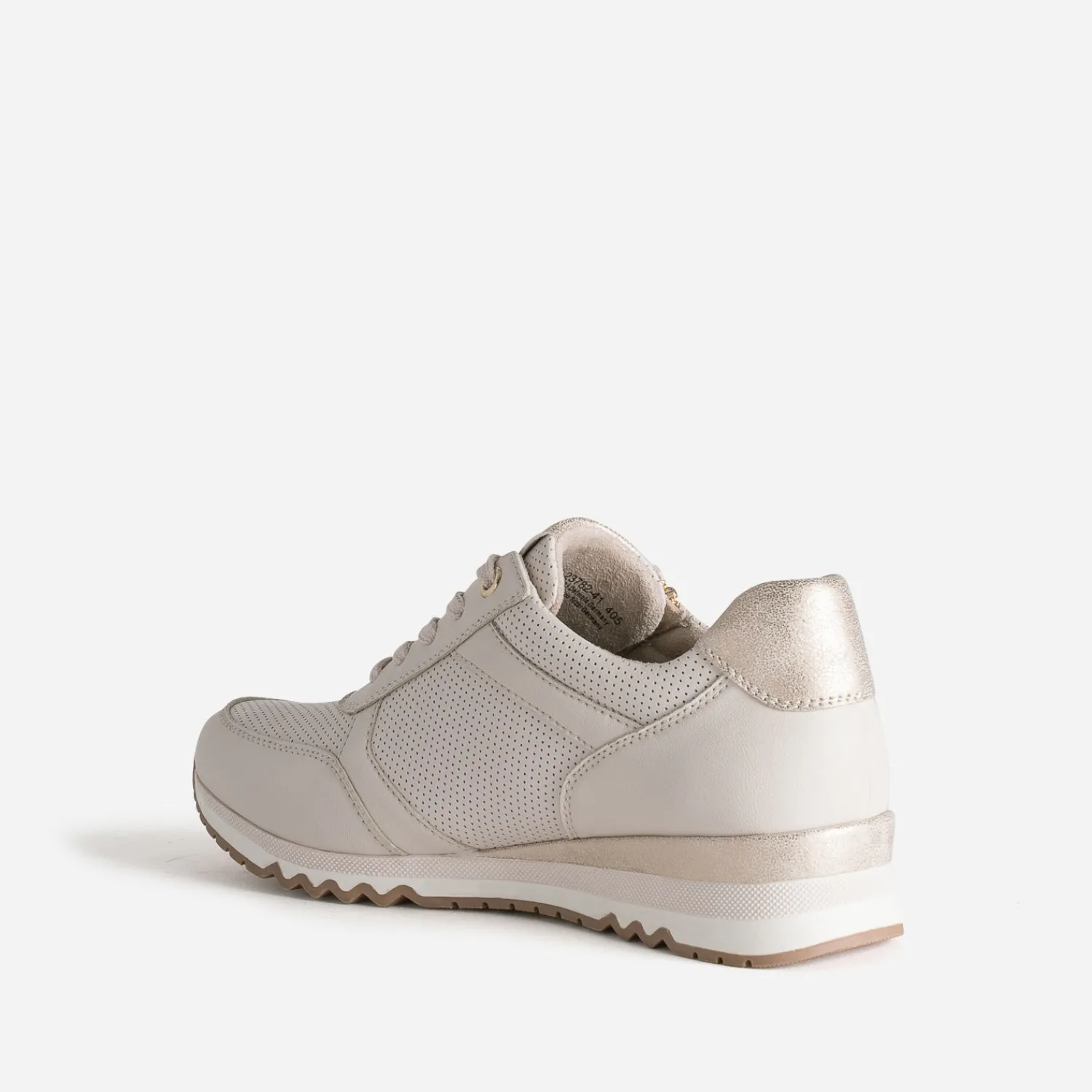 Marco Tozzi Baskets^Tennis clair perforée BEIGE