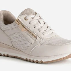 Marco Tozzi Baskets^Tennis clair perforée BEIGE