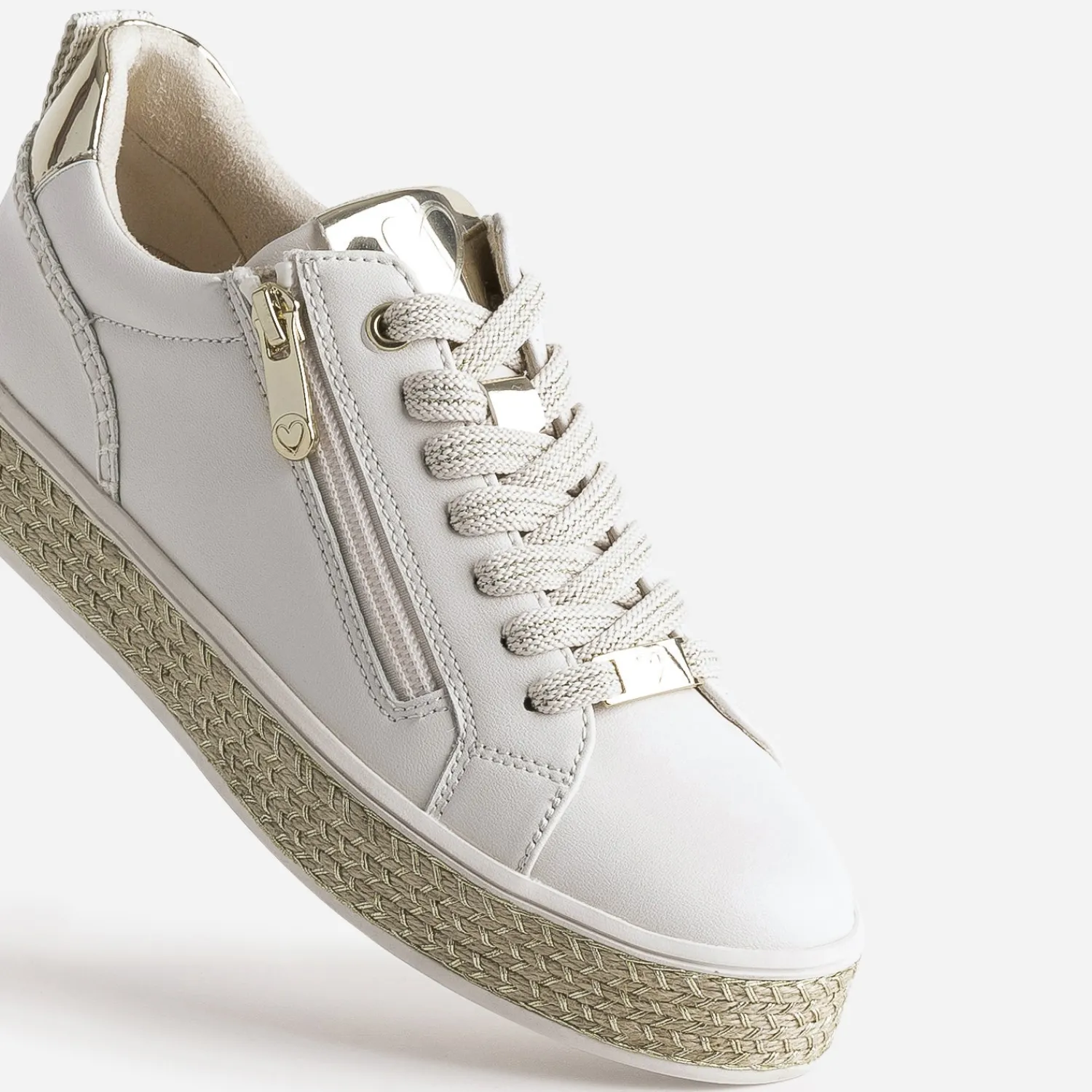 Marco Tozzi Baskets^Tennis semelle corde BEIGE